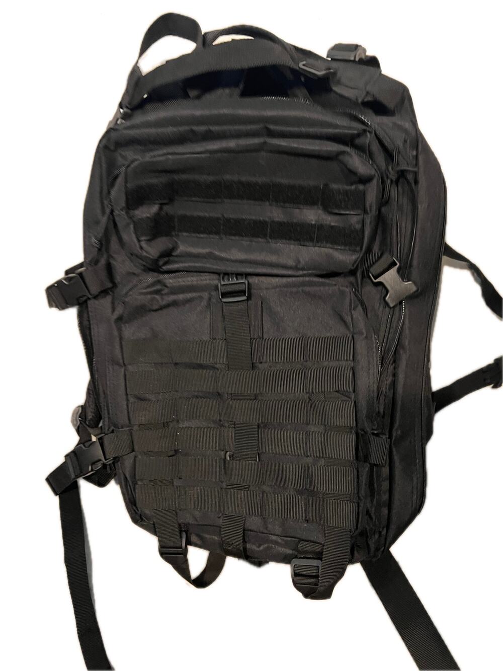 No Label Tactical Black Backpack Medium 26L